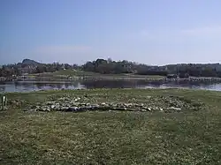 Ruins of the nearby St. Margaret's Church in Borgund