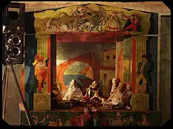 A little theatre of marionettes, Italy, 1959