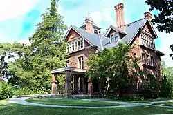 Marsh Hall, the original building of the Yale Forest School, as seen from Prospect Street