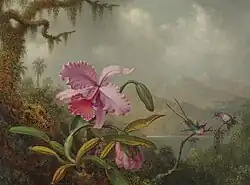 Orchids and Hummingbirds, c. 1875–1890, Private collection[11]