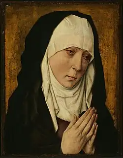 Mater Dolorosa. Workshop of Dieric Bouts the Younger, c. 1470–75. 38.7 × 30.3 cm. Art Institute of Chicago.