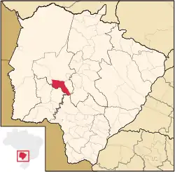 Location in Mato Grosso do Sul state