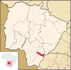 Location in Mato Grosso do Sul state