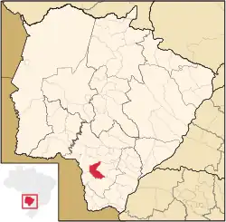 Location in Mato Grosso do Sul state