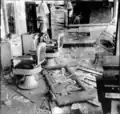Matsushige's family barber shop after atomic bombing (around 14:00 on 6 August 1945)