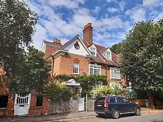 Maurice Bingham Adams houses on Newton Grove for John Charles Dollman, 1880