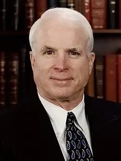 U.S. Senator John McCain of Arizona[29]