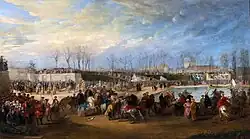 Mehmed Efendi arrives at the Tuileries on 21 March 1721. Charles Parrocel.
