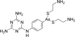 Skeletal formula of melarsomine