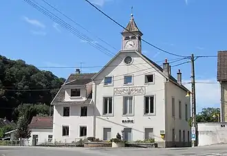 The town hall in Meslières