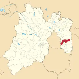 Chalco location in State of Mexico