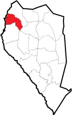 Location of Mingo Township within Sampson County