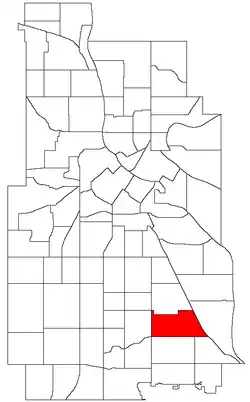 Location of Ericsson within the U.S. city of Minneapolis