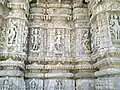 The Splendid and elaborate wall of Mirpur Jain Temple