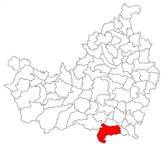 Location in Cluj County