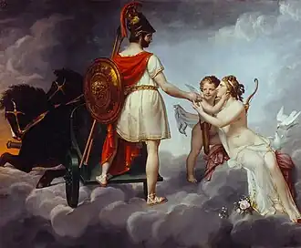 Mars and Venus, 1841 (replica of the painting exhibited at the Salon of 1814)