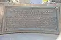 Detail of inscription on the monument Part II.