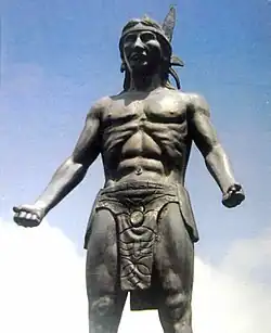 Monument to Macuilmiquiztli in Nicaragua.