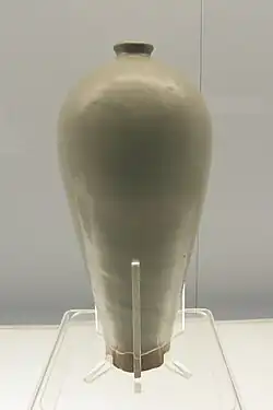 Moon-white glazed meiping vase, southern Song