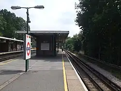 Northbound fast platform looking south (platform 1)