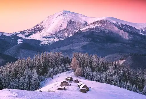 Petros - a peak in the Chornohora with height of 2,020 metres (6,630&nbsp;ft)