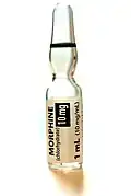 1 milliliter ampoule containing 10&nbsp;mg of morphine