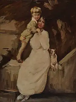 Motherhood (Sketch for portrait) (c.1917)