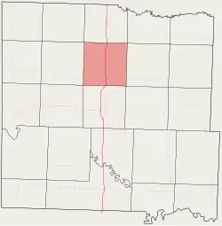 Location in Bates County