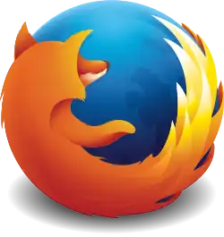 Logo used from Firefox 23 to Firefox 56