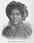 Mrs. Martha Ann Ricks illustrated in The College of Life: or, Practical Self-Educator, A Manual of Self-Improvement for the Colored Race (1900)