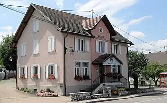 The town hall in Muespach-le-Haut