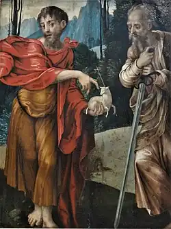 Saint John the Baptist and Saint Paul by Luis de Morales. Early 16th century