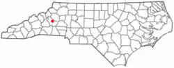 Location within the state of North Carolina