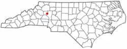 Location of Stony Point, North Carolina
