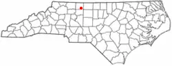 Location of Walnut Cove, North Carolina