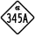 North Carolina Highway 345A marker