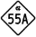 North Carolina Highway 55A marker