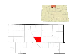 Location of Starbuck Township