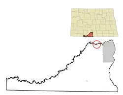 Location of Solen, North Dakota