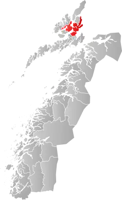 Sortland within Nordland