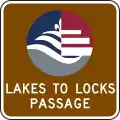 Lakes to Locks Passage route marker
