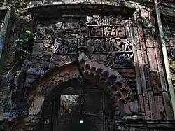 Terracotta relief in Sitaram temple