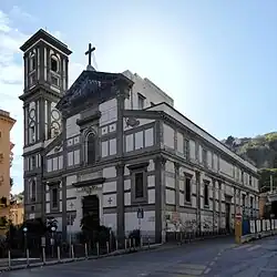 Façade of the church of Santa Maria di Piedigrotta, Naples