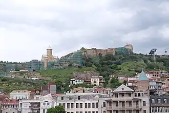 View of Narikala during 2025 conservation work