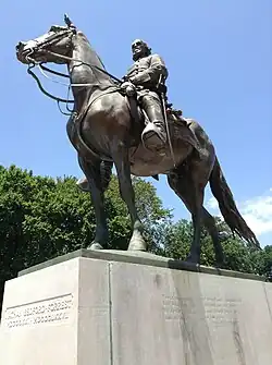 Statue of Nathan Bedford Forrest, removed from Health Sciences Park December 20, 2017