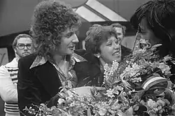 Van Hemert and Sandra Reemer in 1976