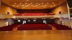 Hall of National Theatre of Yangon seen from stage.