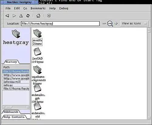 Main window of the same version, the very first one shown publicly.
