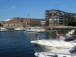 View of Nedre Elvehavn seen from Midtbyen