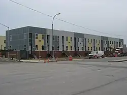 Houses of the Nehemiah Spring Creek development under construction in 2008.